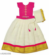 Crepe floral embroidered lehenga choli for 2-3 years old, Indian traditional wear